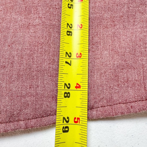 North Face Shirt Jacket Mens Small Red Insulated Button Up Outdoor Workwear F14 - Picture 14 of 15